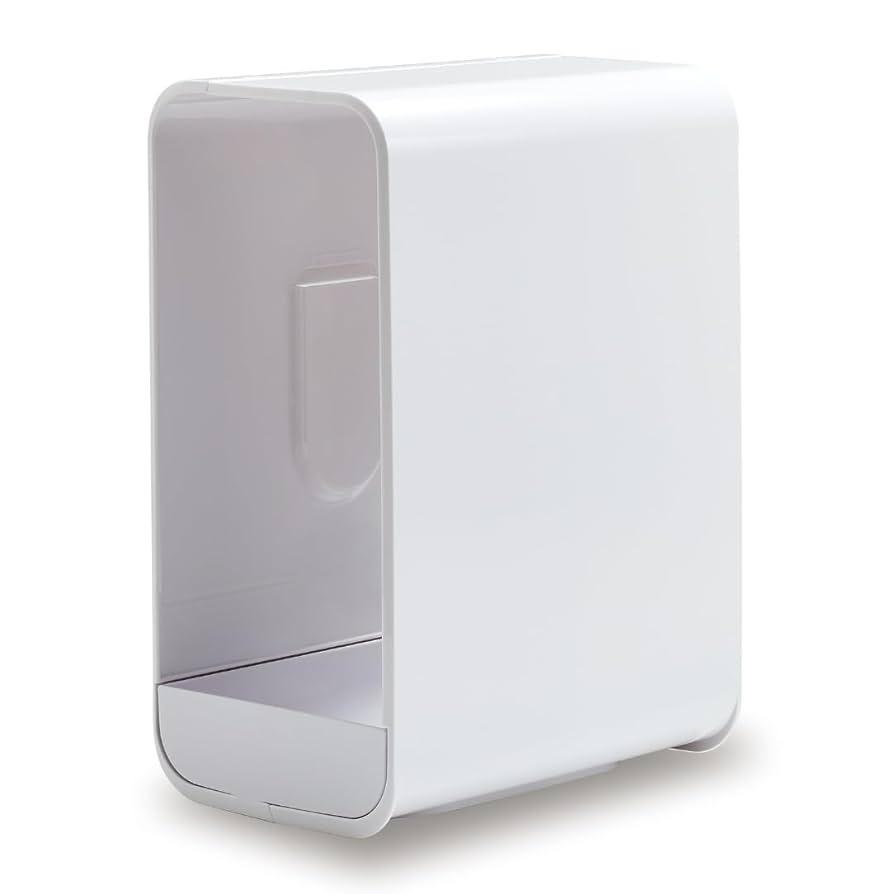 ハンドメイド　ホワイトシャビー　ティッシュシェルフ タオルホルダーつき ホワイトシャビー ティッシュシェルフ タオルホルダーつき